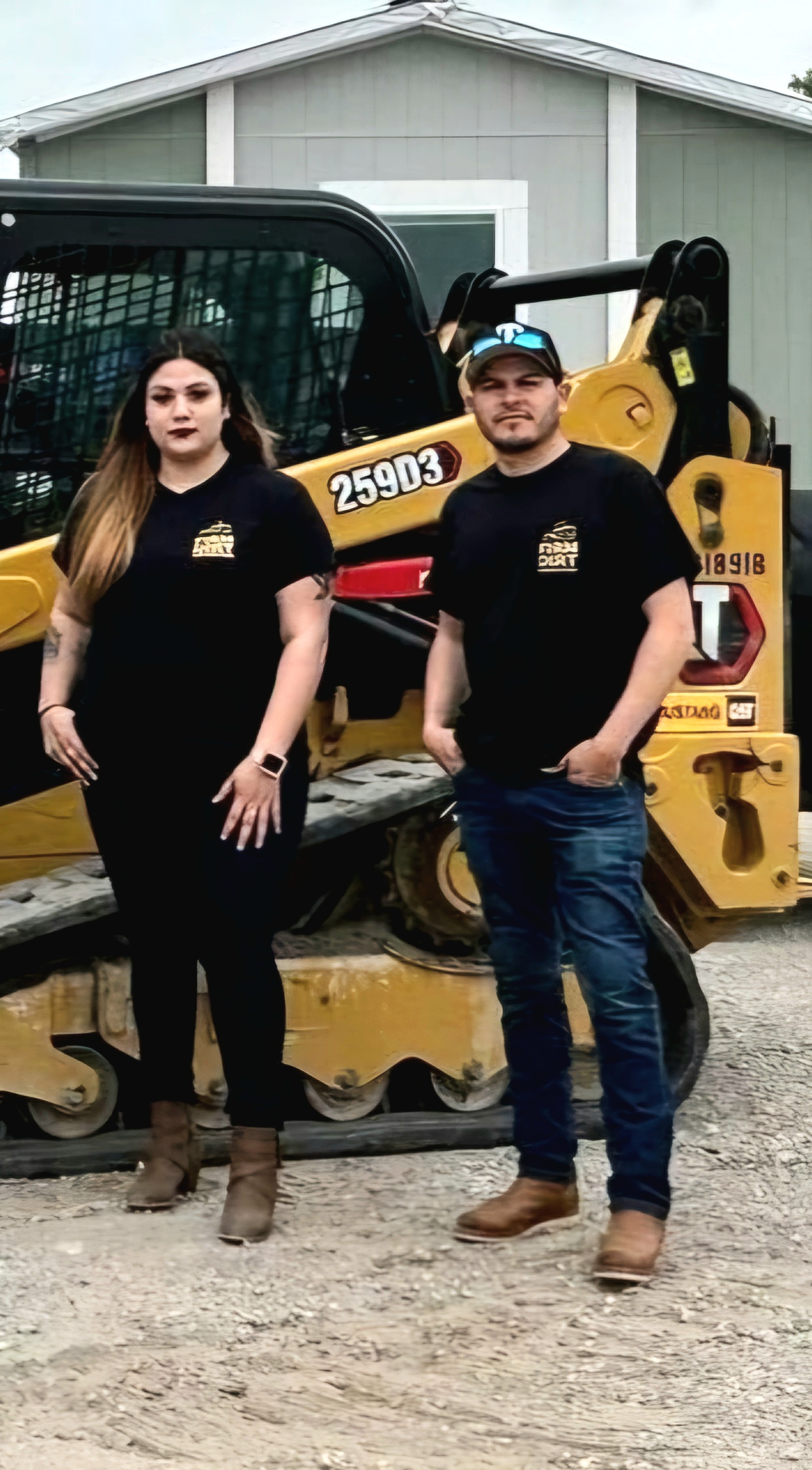 The founders of Firm Dirt Contracting, Nikki and Nelson
