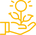 A hand holding a flower, indicating the respect that Firm Dirt Contracting has for clients